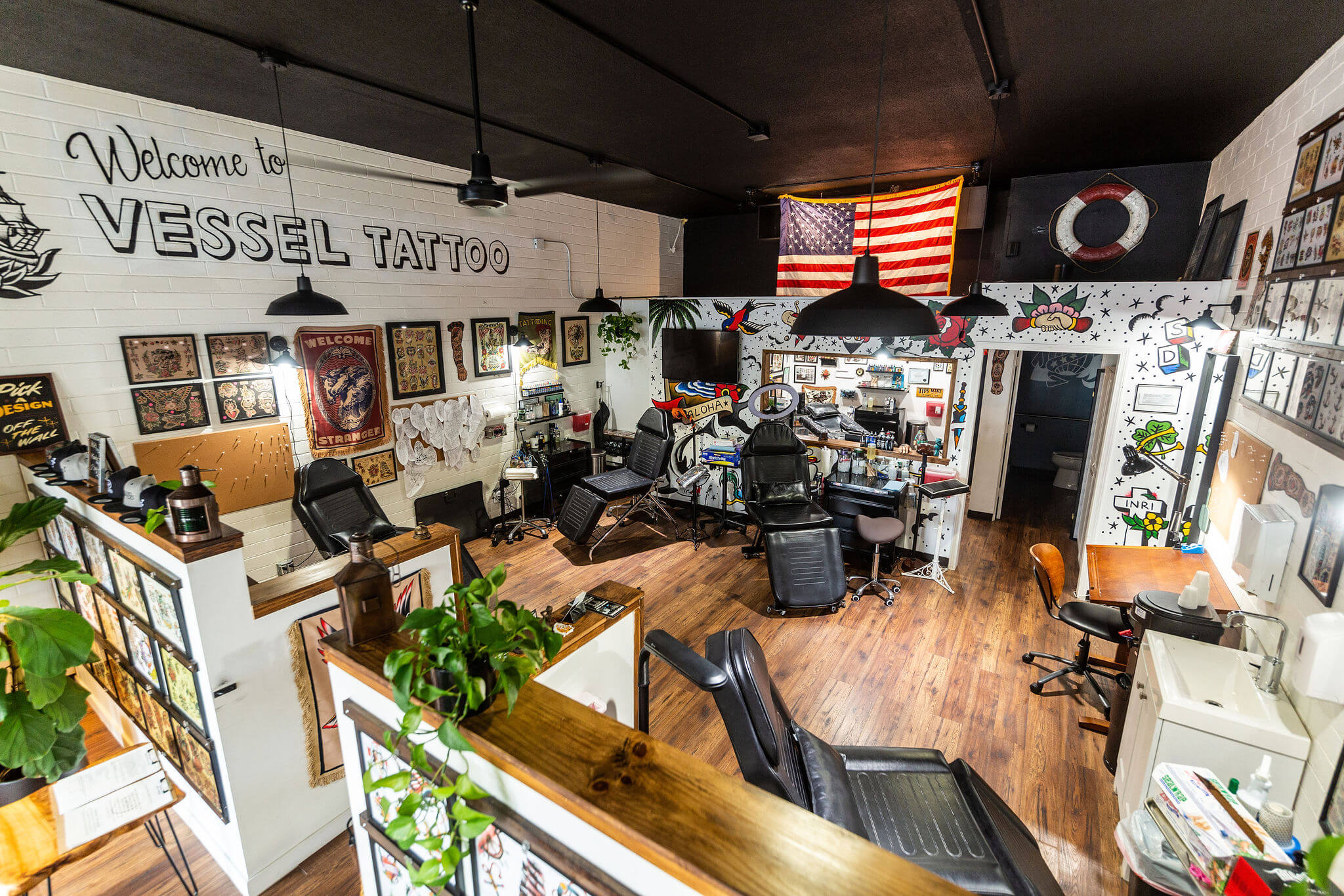 tattoo studio entry lounge | Tattoo shop decor, Tattoo shop interior,  Studio interior