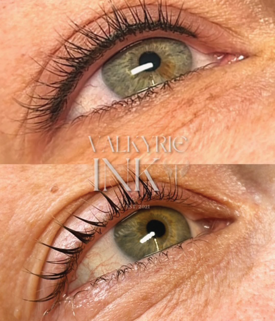 Permanent makeup eyeliner up lose