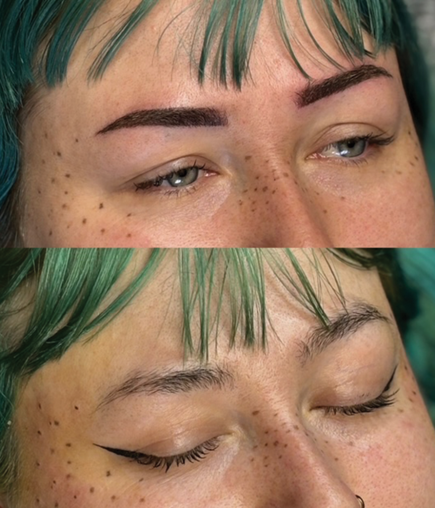 Permanent makeup freckles