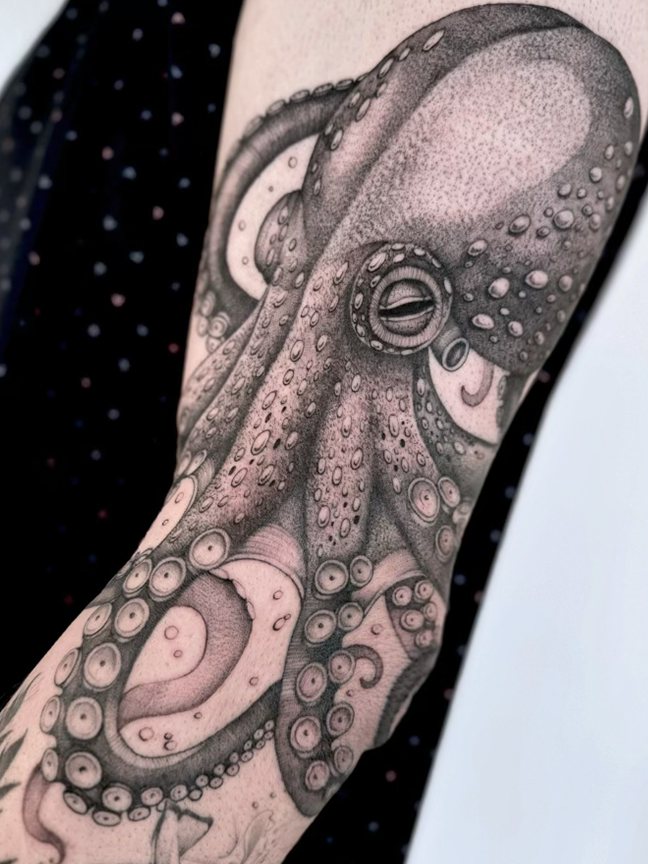 octopus tattoo on arm