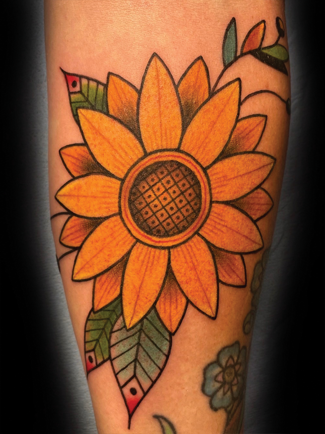 sunflower tattoo