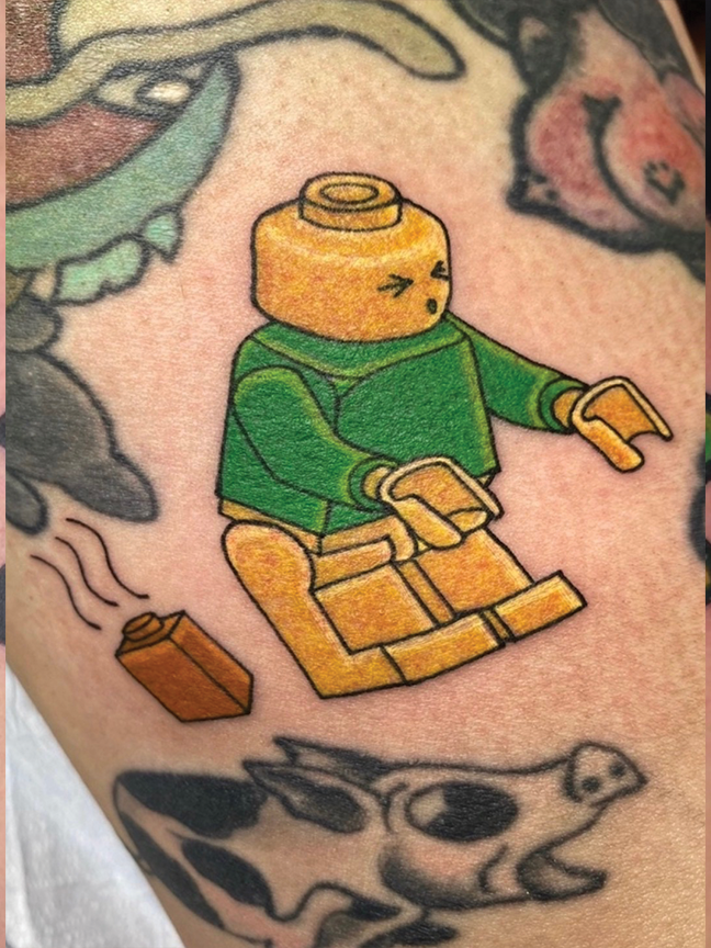 lego man tattoo
