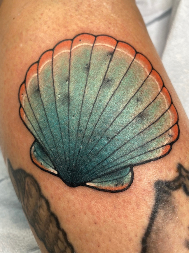 sea shell tattoo